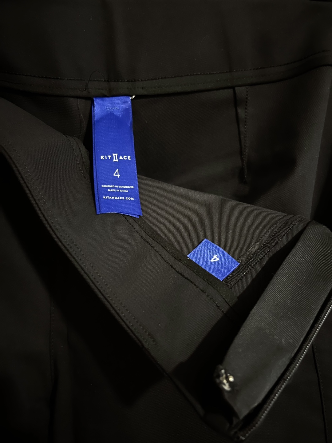 Kit and Ace cigarette side zip black dress pants - photo 2