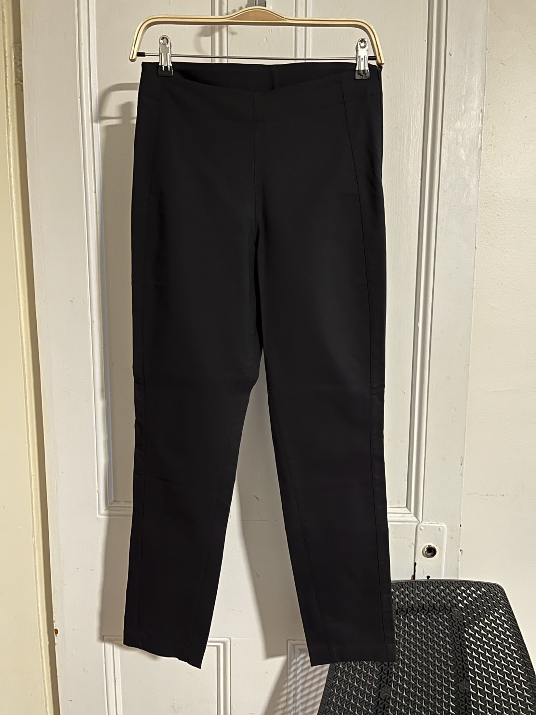 Kit and Ace cigarette side zip black dress pants