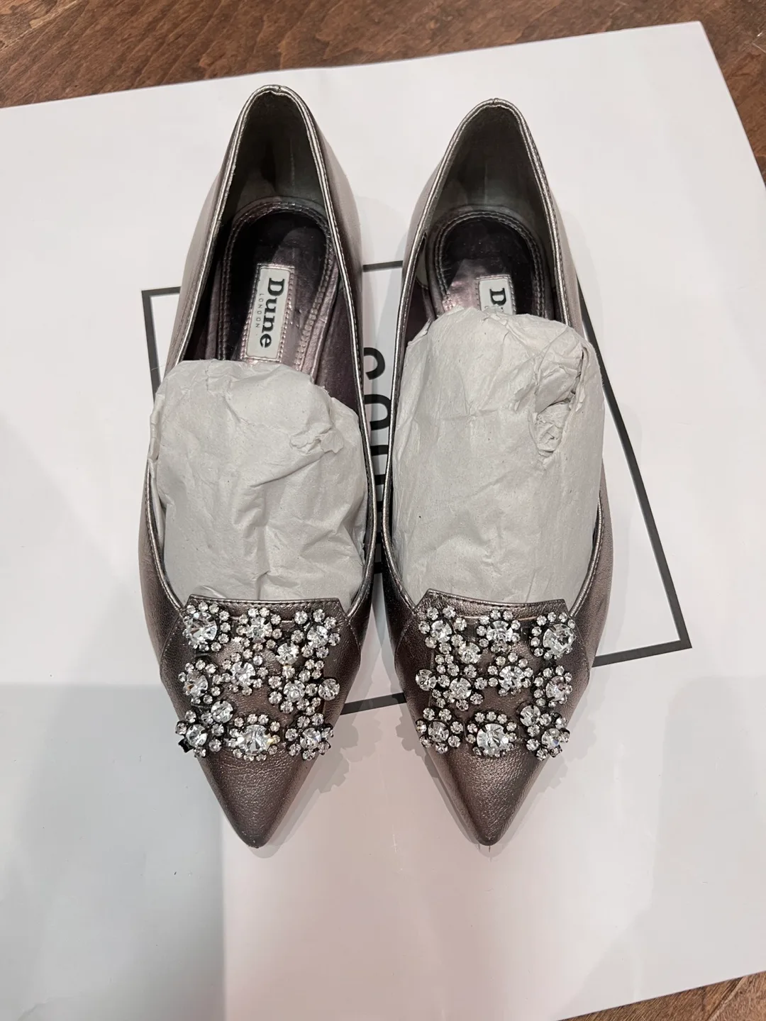 Dune London Embellished Pointed Flats- EUR37 image indicator(2)