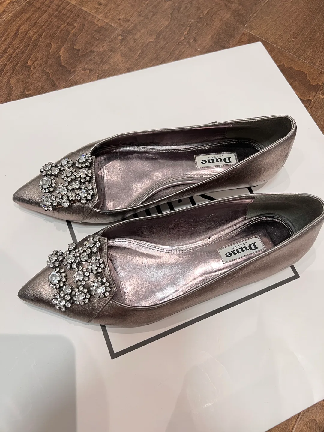 Dune London Embellished Pointed Flats- EUR37 image indicator(3)