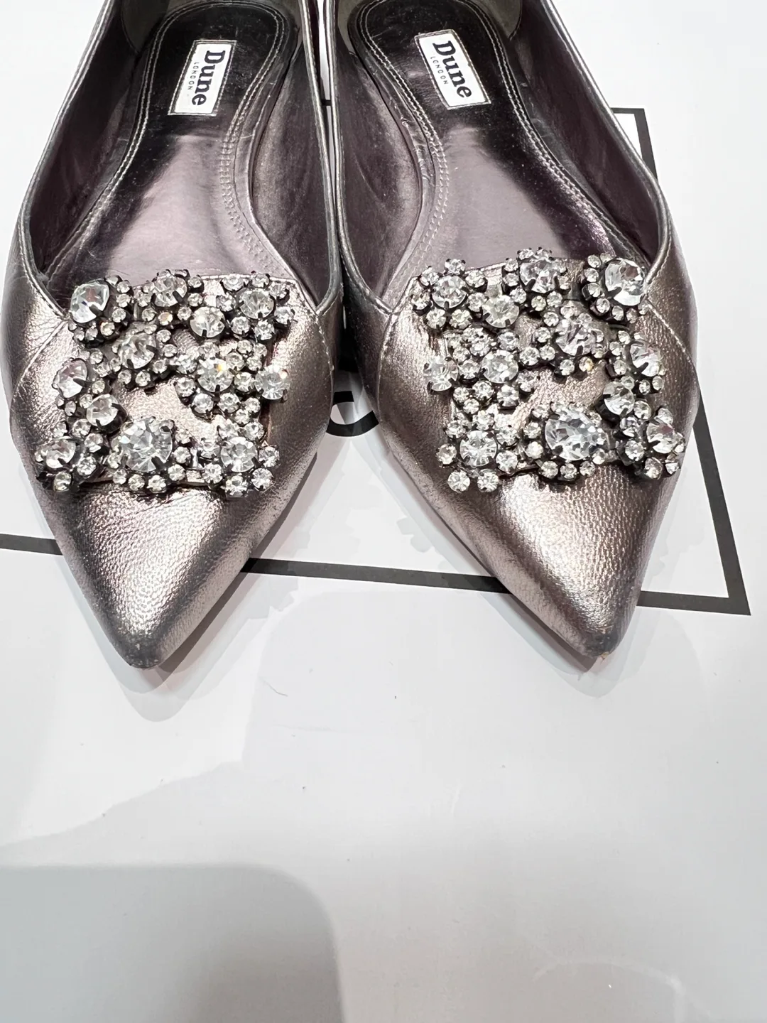 Dune London Embellished Pointed Flats- EUR37 image indicator(5)