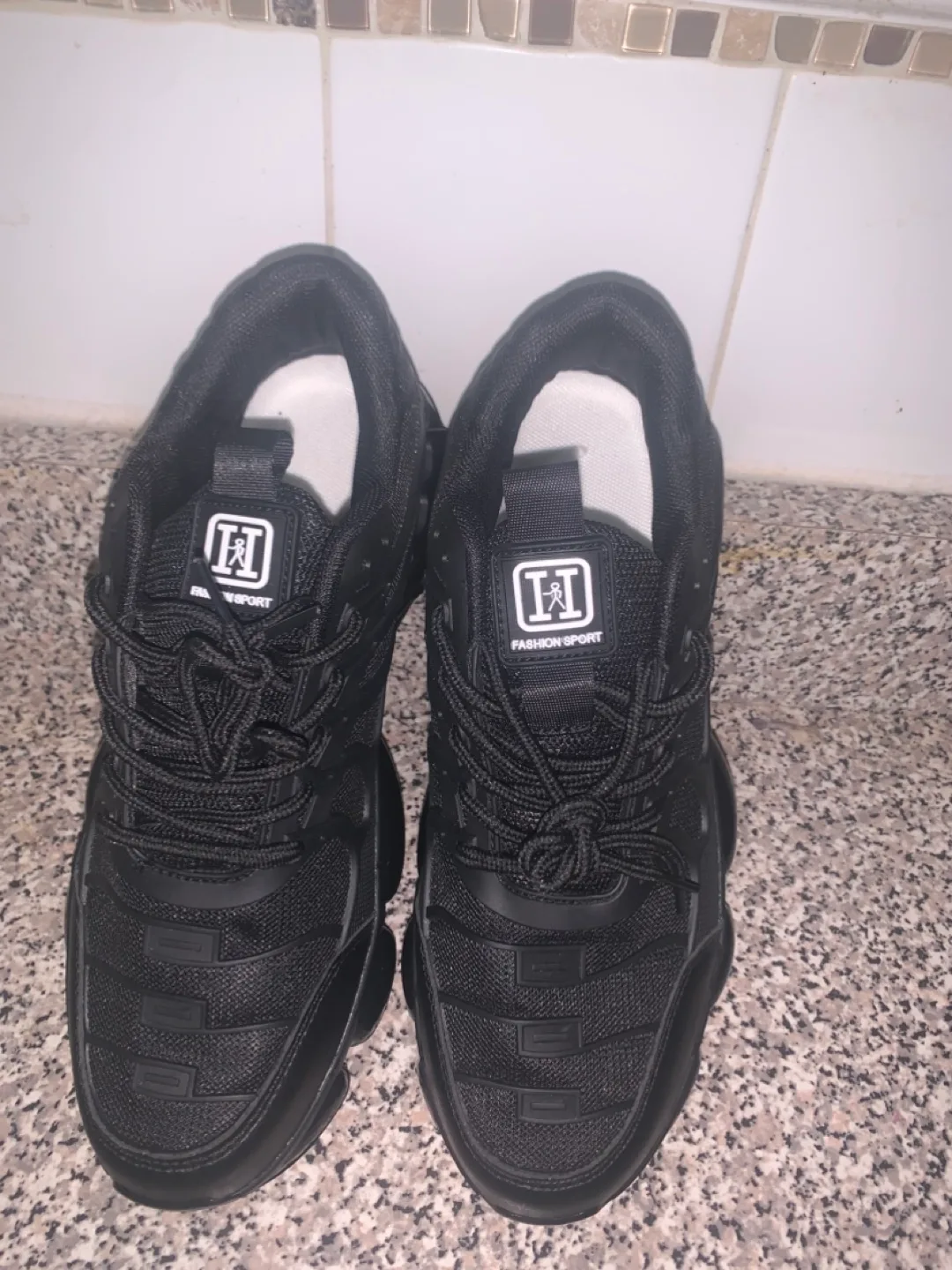 Black Fashion Sport Sneakers - Size 43 EUR thumbnail