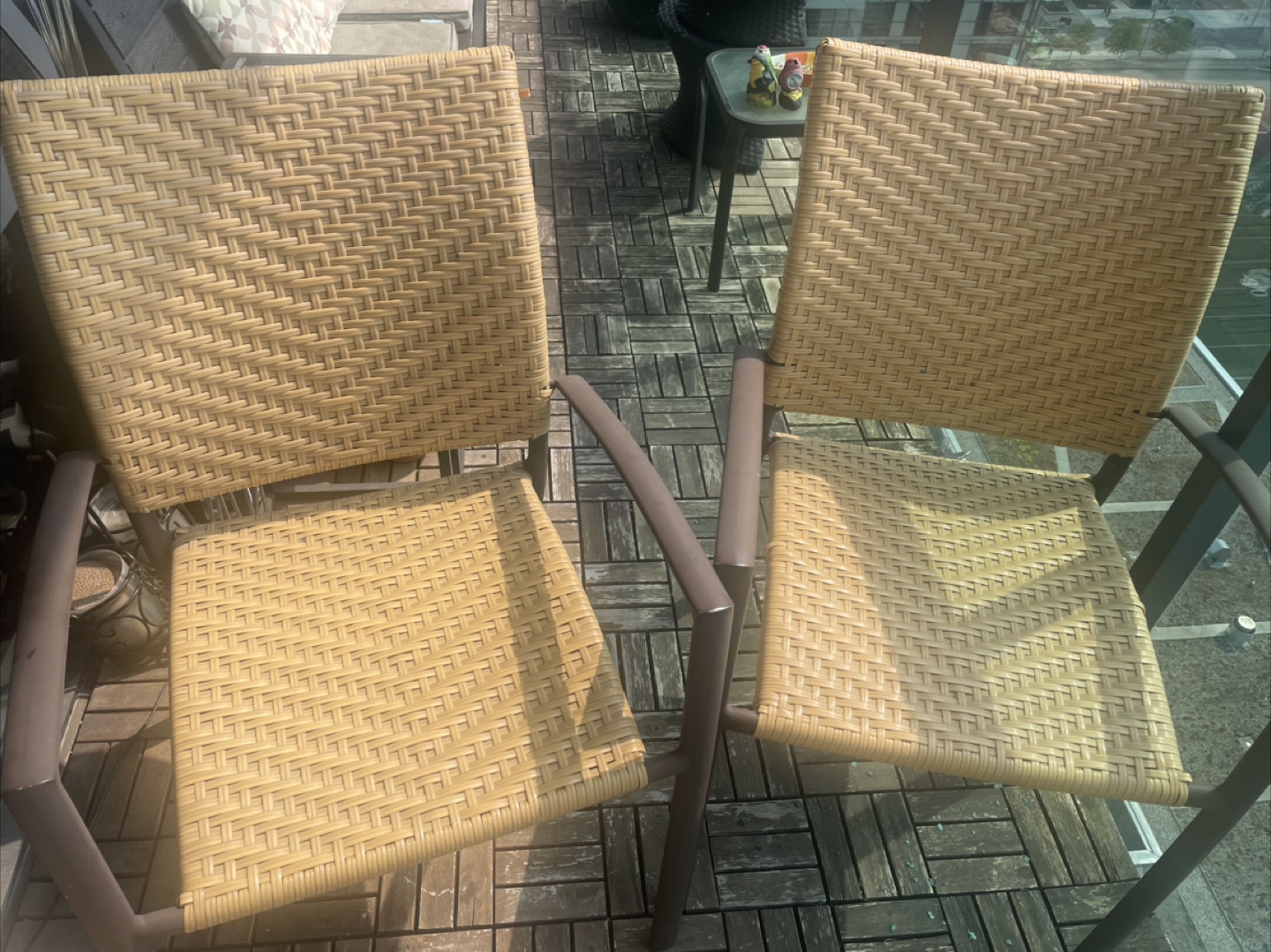 Wicker Outdoor Chairs - Set of 2