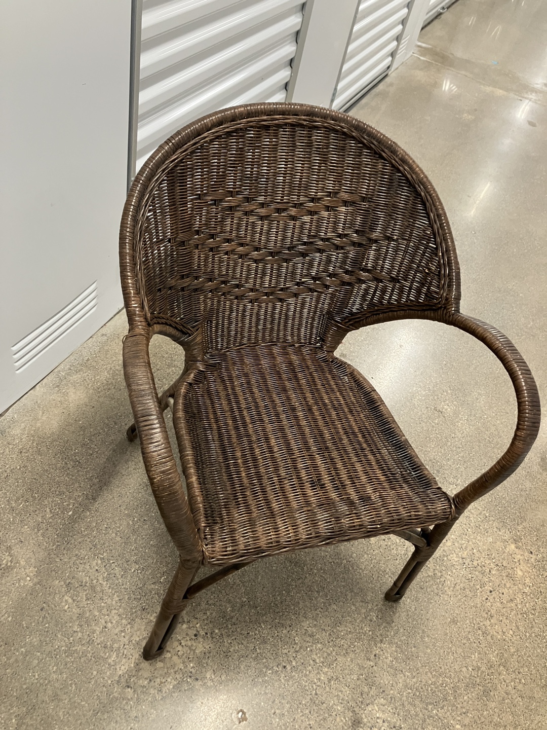 Wicker Armchair - Brown