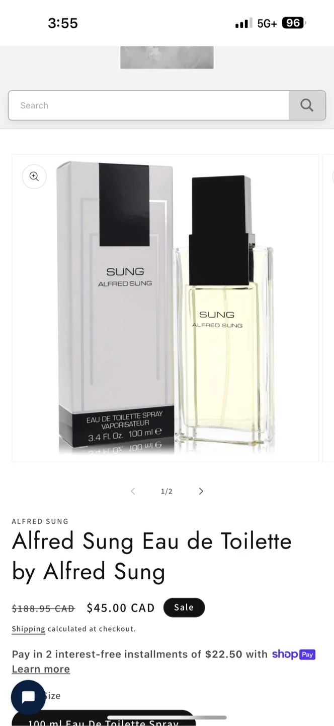 🧡Alfred Sung Eau de Toilette 100ml thumbnail