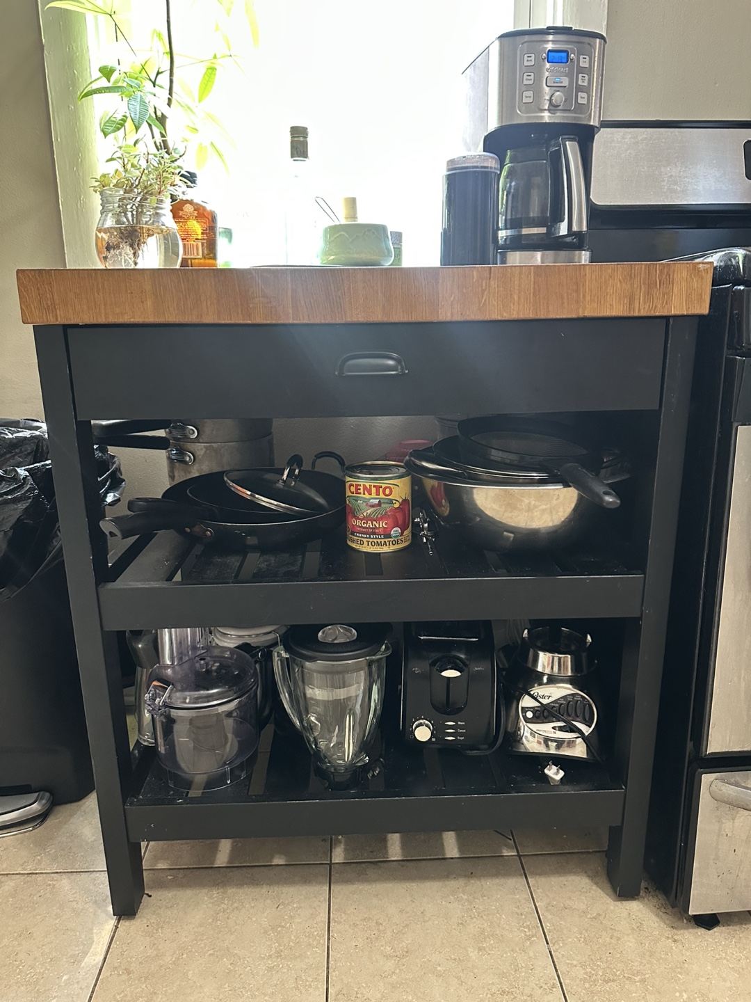 IKEA VADHOLMA Kitchen Island Cart