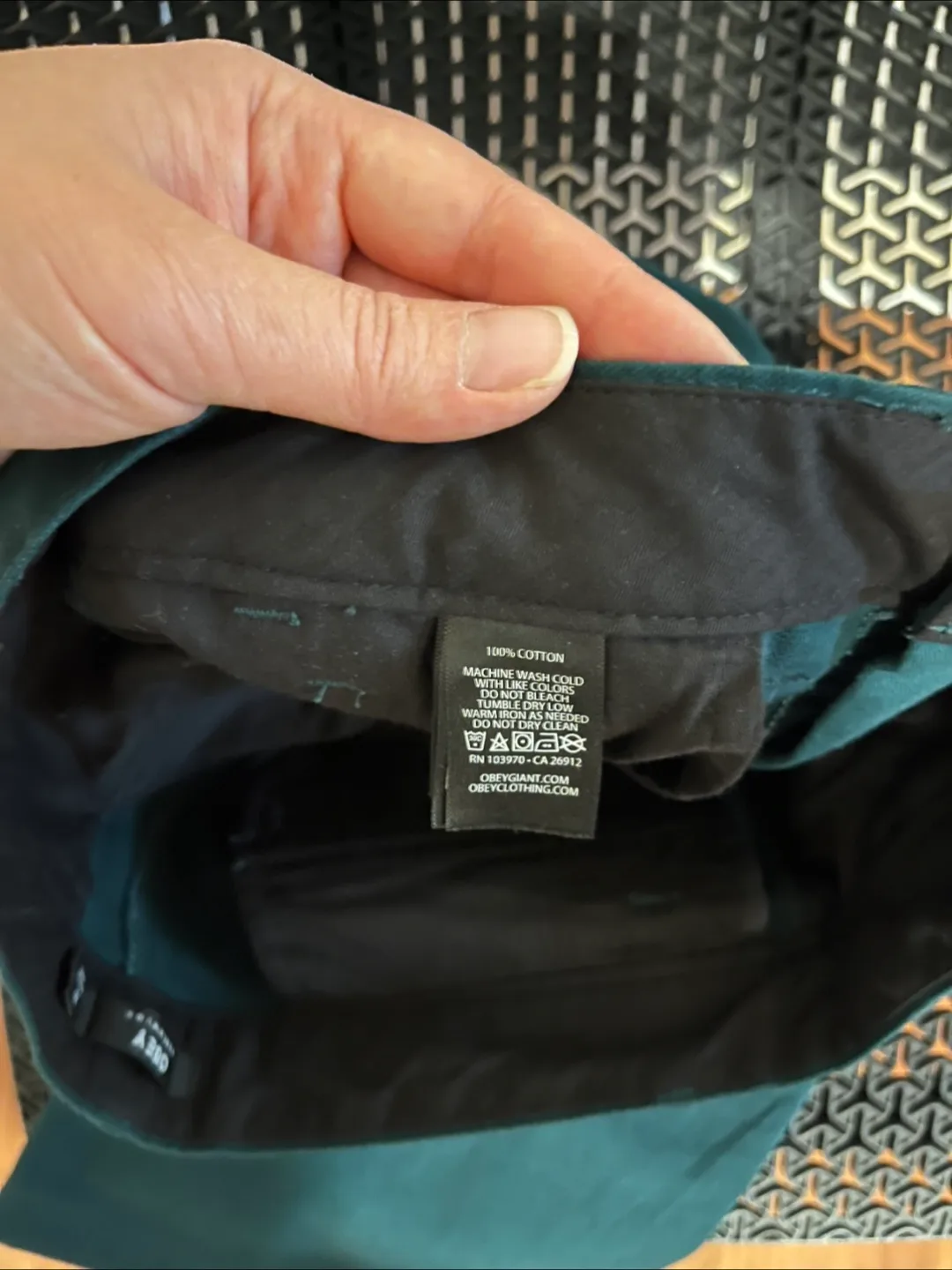 Obey Teal Wide Leg Pants Women’s 27 image indicator(2)