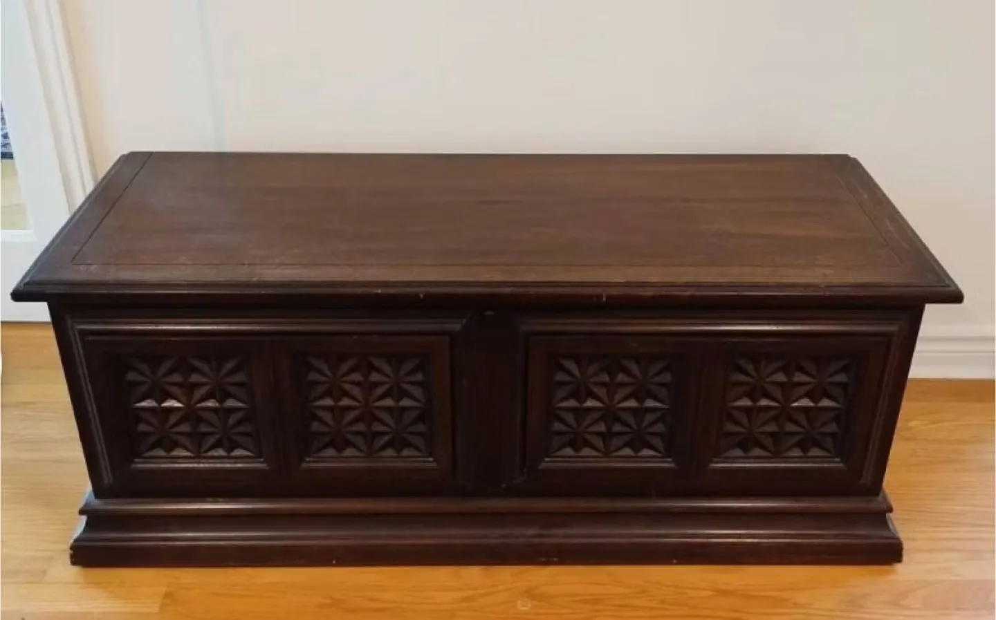 Dark Wood Storage Trunk thumbnail