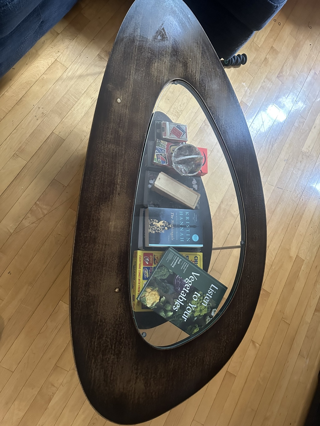 Unique Wood & Glass Coffee Table - photo 3