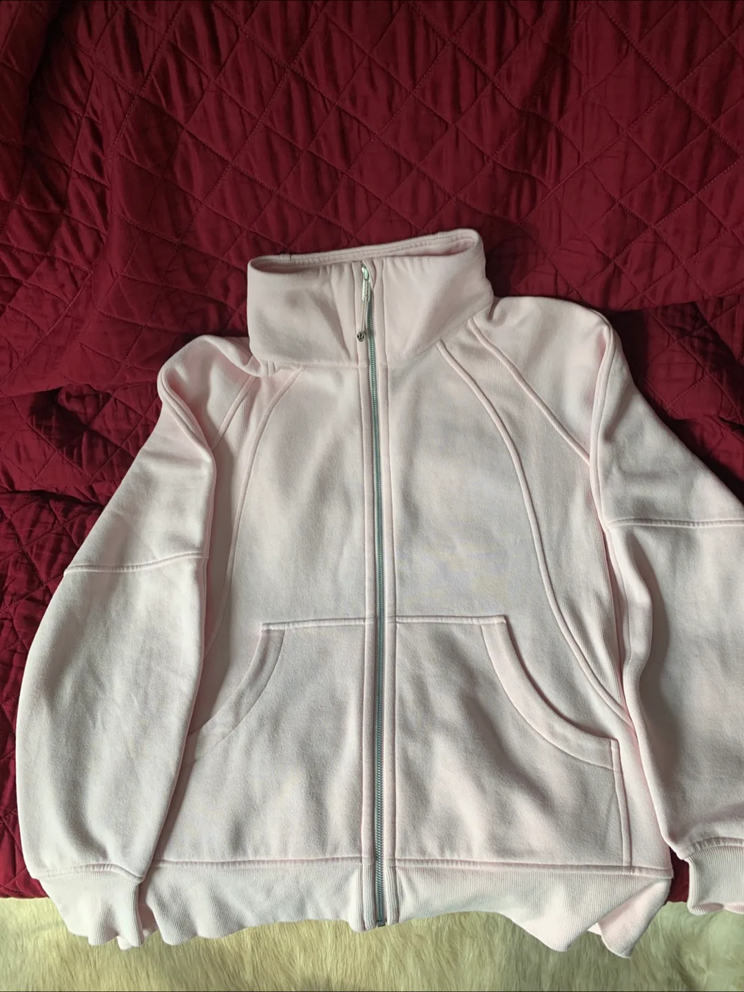 Lululemon Pink zip sweater thumbnail