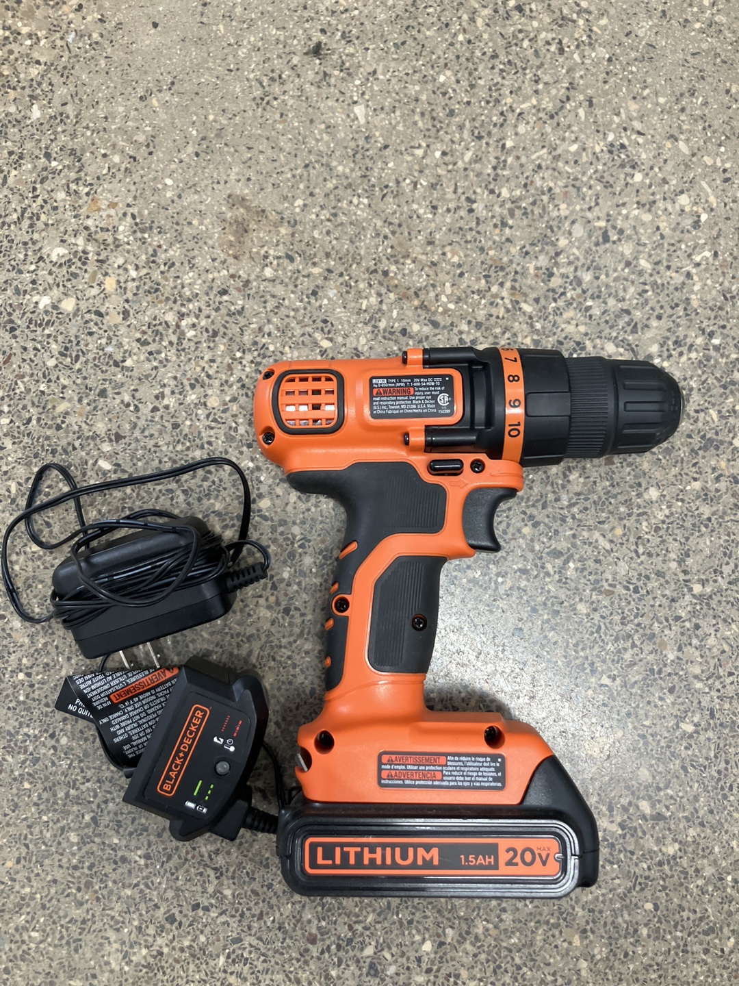 Black+Decker 20V Lithium Drill