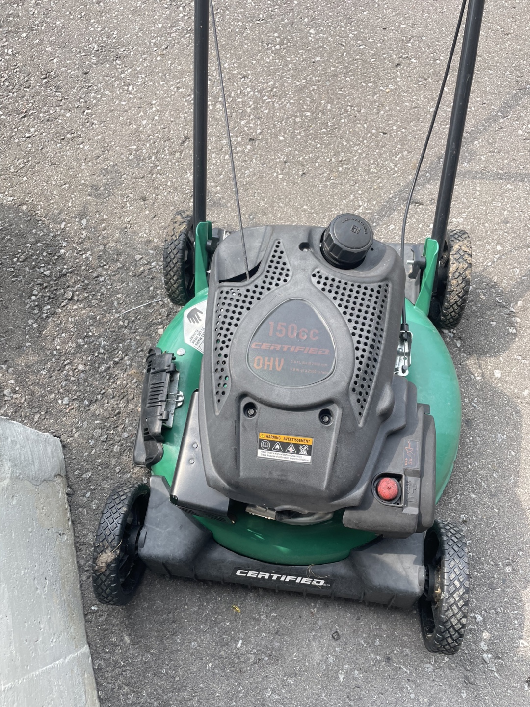 Certified 150cc OHV Lawn Mower - photo 3