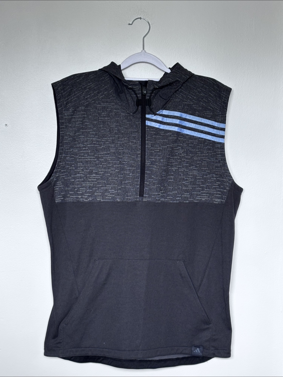 Adidas Climalite Grey Sleeveless Hoodie - Size M