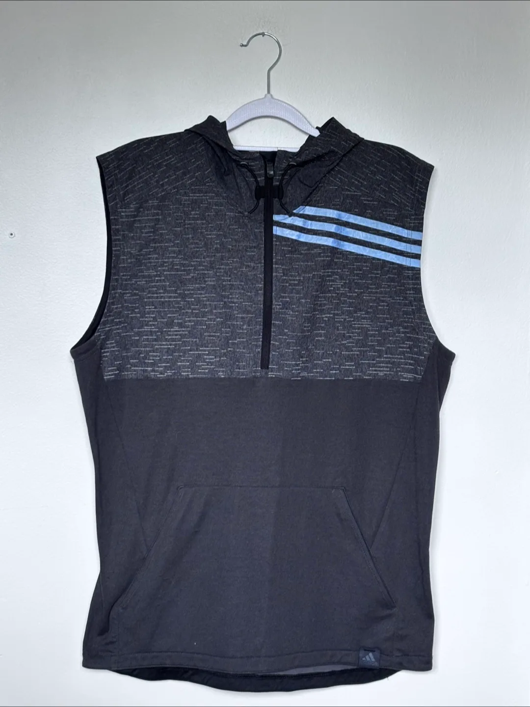 Adidas Climalite Grey Sleeveless Hoodie - Size M thumbnail