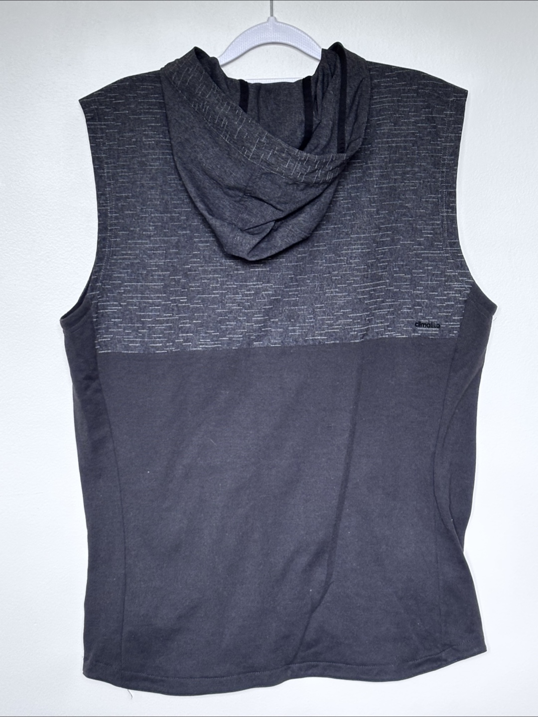 Adidas Climalite Grey Sleeveless Hoodie - Size M - photo 2