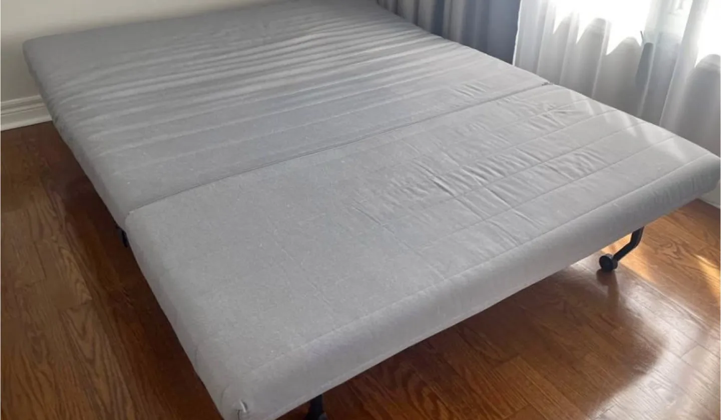 IKEA LYCKSELE LÖVÅS Sofa Bed - Knisa Light Gray image indicator(4)