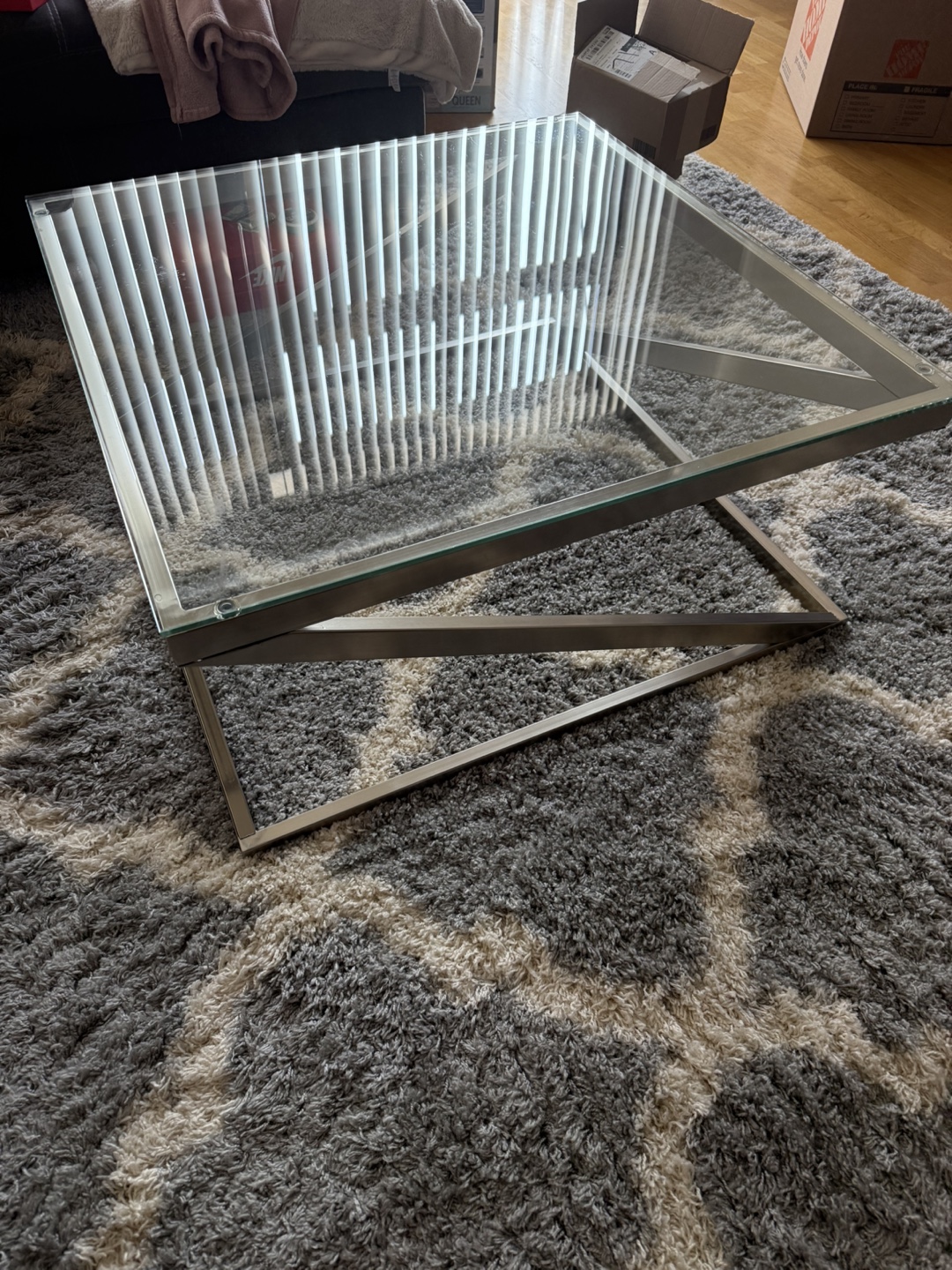 Square Glass Coffee Table - photo 2