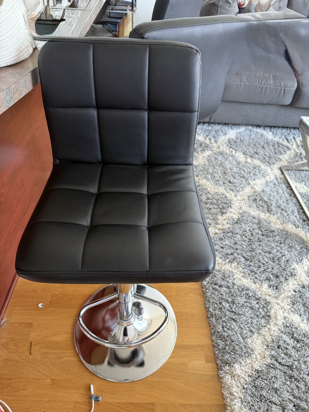 3 Black Swivel Bar Stool