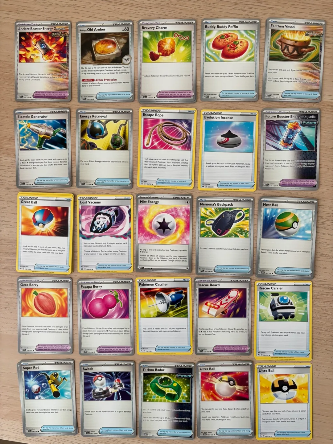 Pokémon Item/Tool Trainer Cards Bulk thumbnail