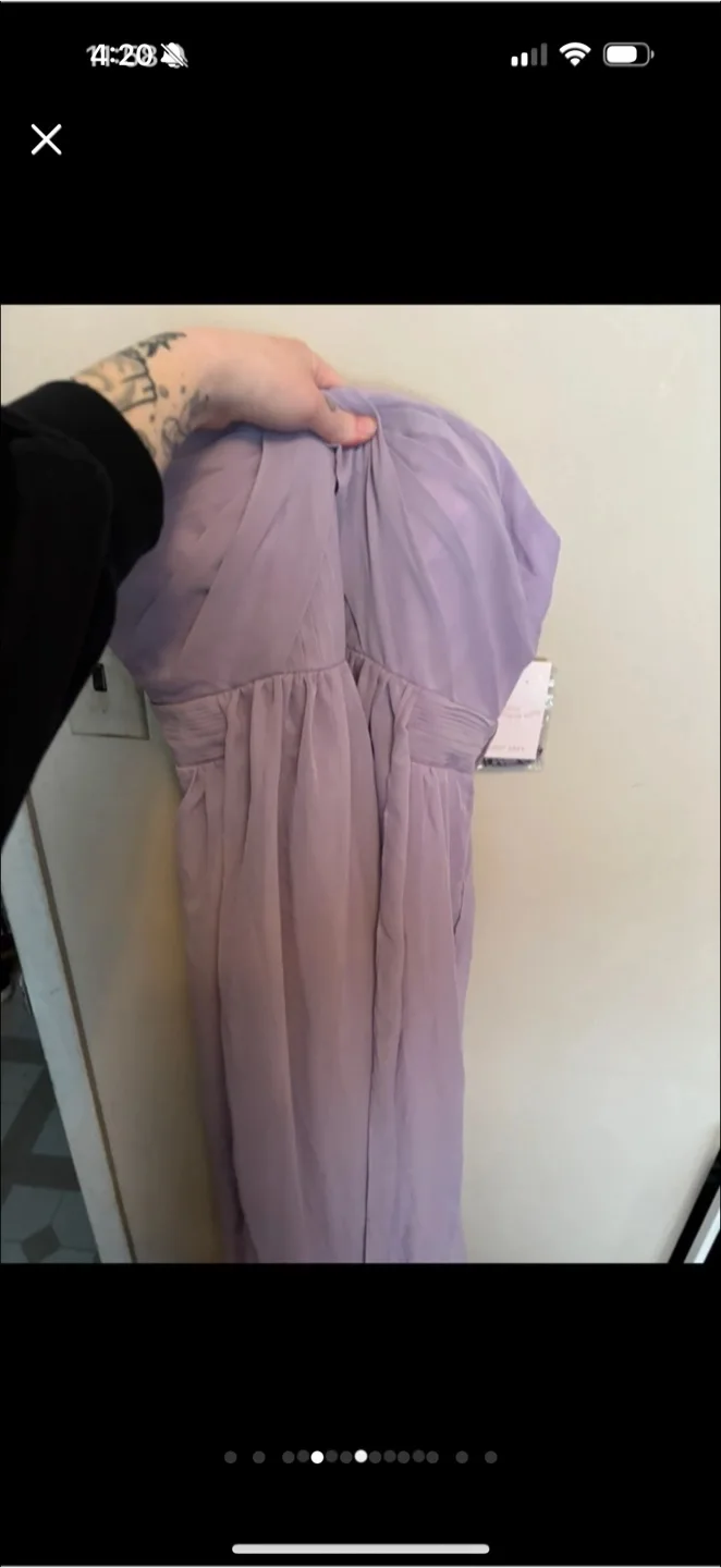 New lilac Chiffon dress thumbnail
