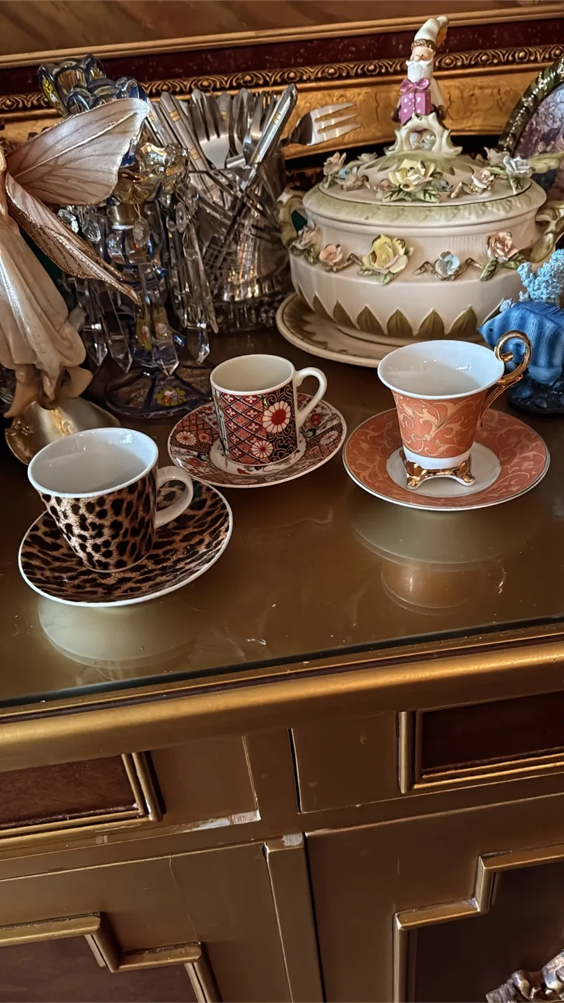 ☕ 3 Sets of 6 Espresso Cups – Excellent Condition! ☕ thumbnail