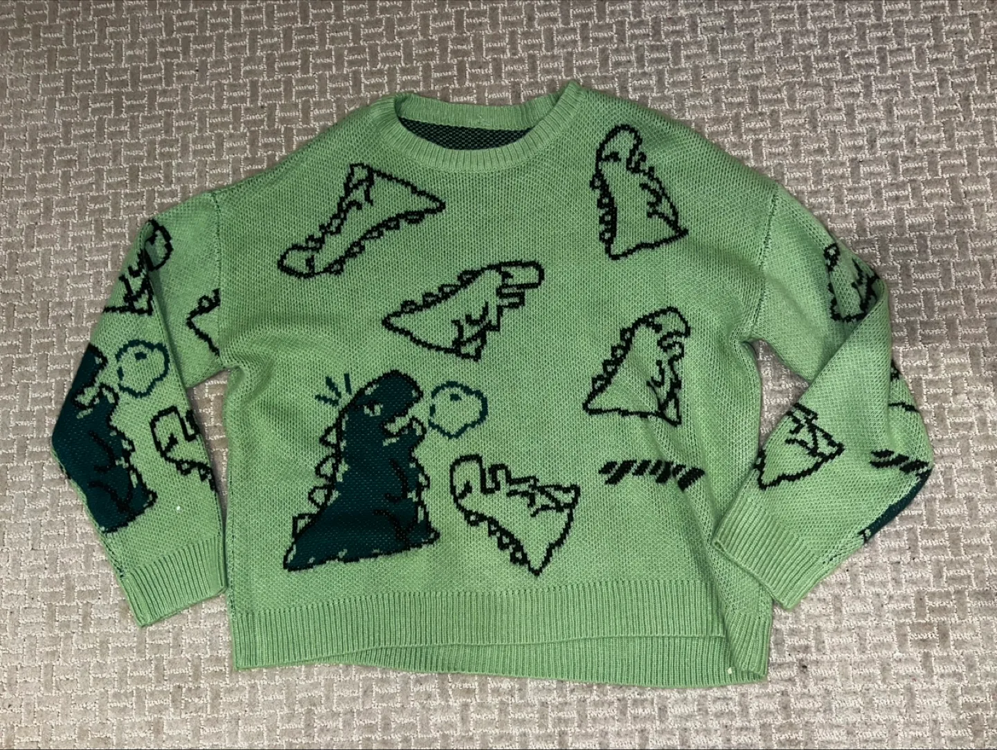 Green Dinosaur Sweater thumbnail