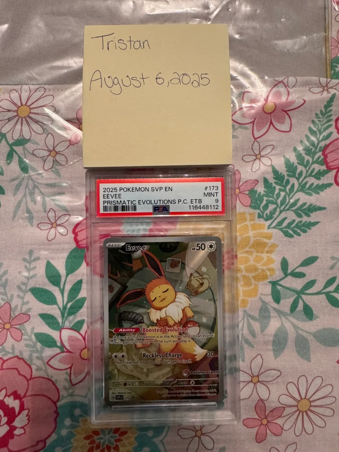 Eevee Pokemon Center 174 PSA9 thumbnail