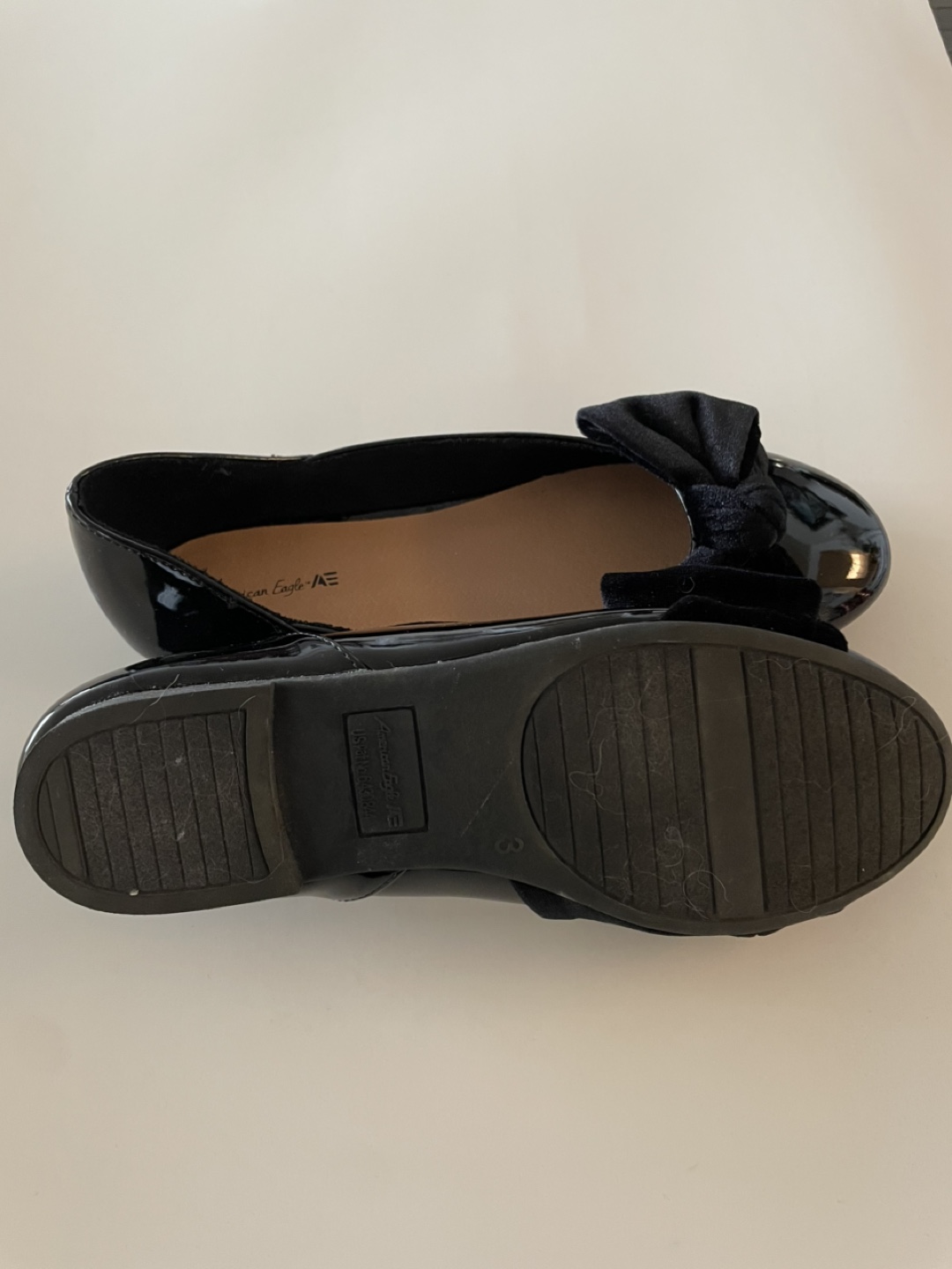American Eagle Black Patent Ballet Flats - Size 8 - photo 2