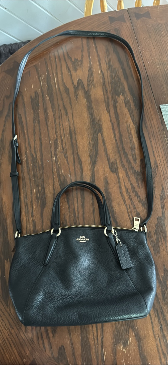 Coach Black Leather Crossbody Bag L1780-57565