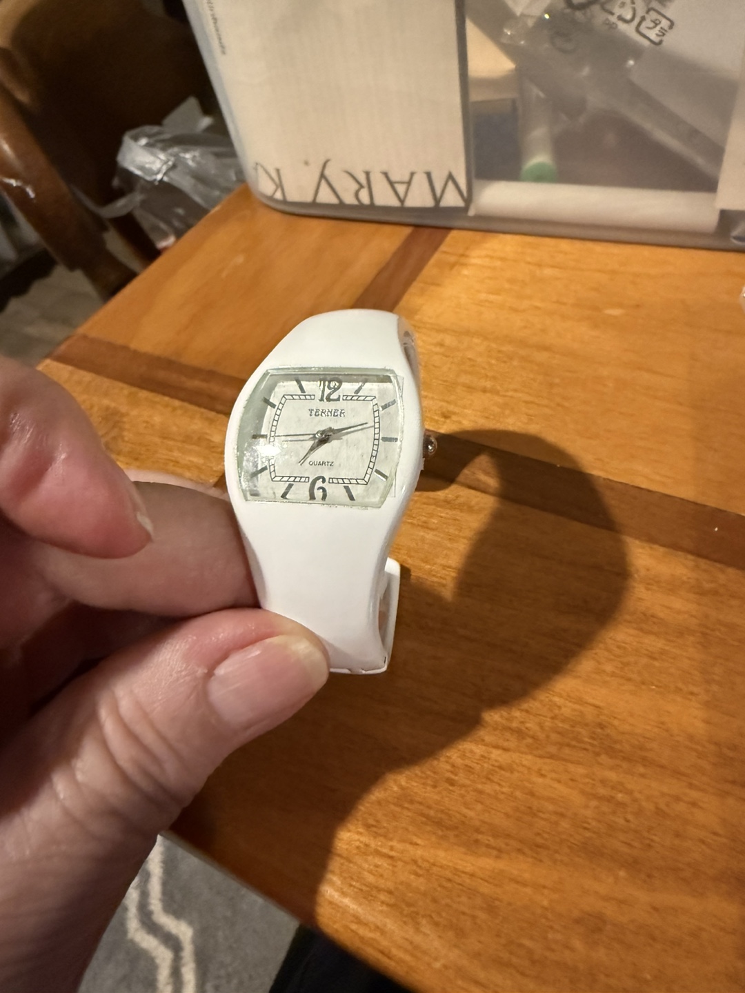 Turner Quartz White Watch🧡(see plastic still on watch)