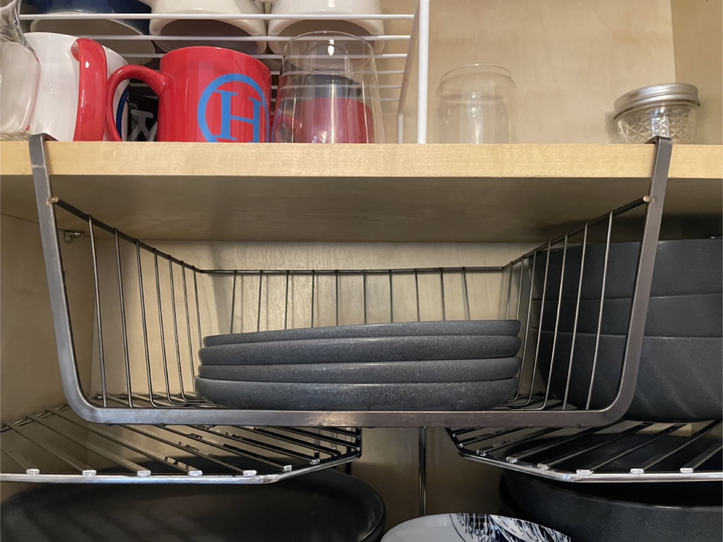 Under Shelf Basket - Metal Wire Storage - photo 3