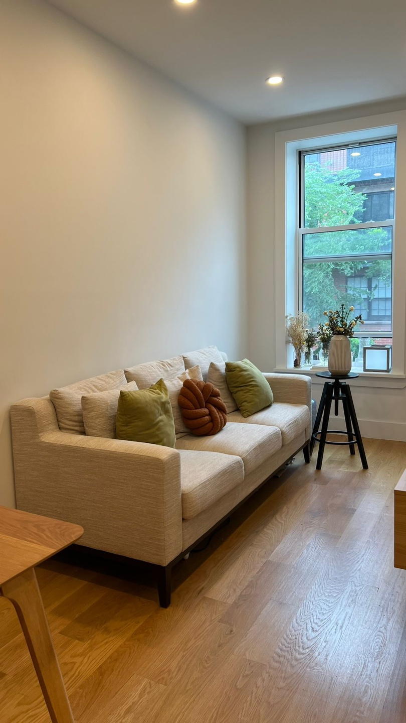 Beige 80" Square Arm Sofa - photo 3