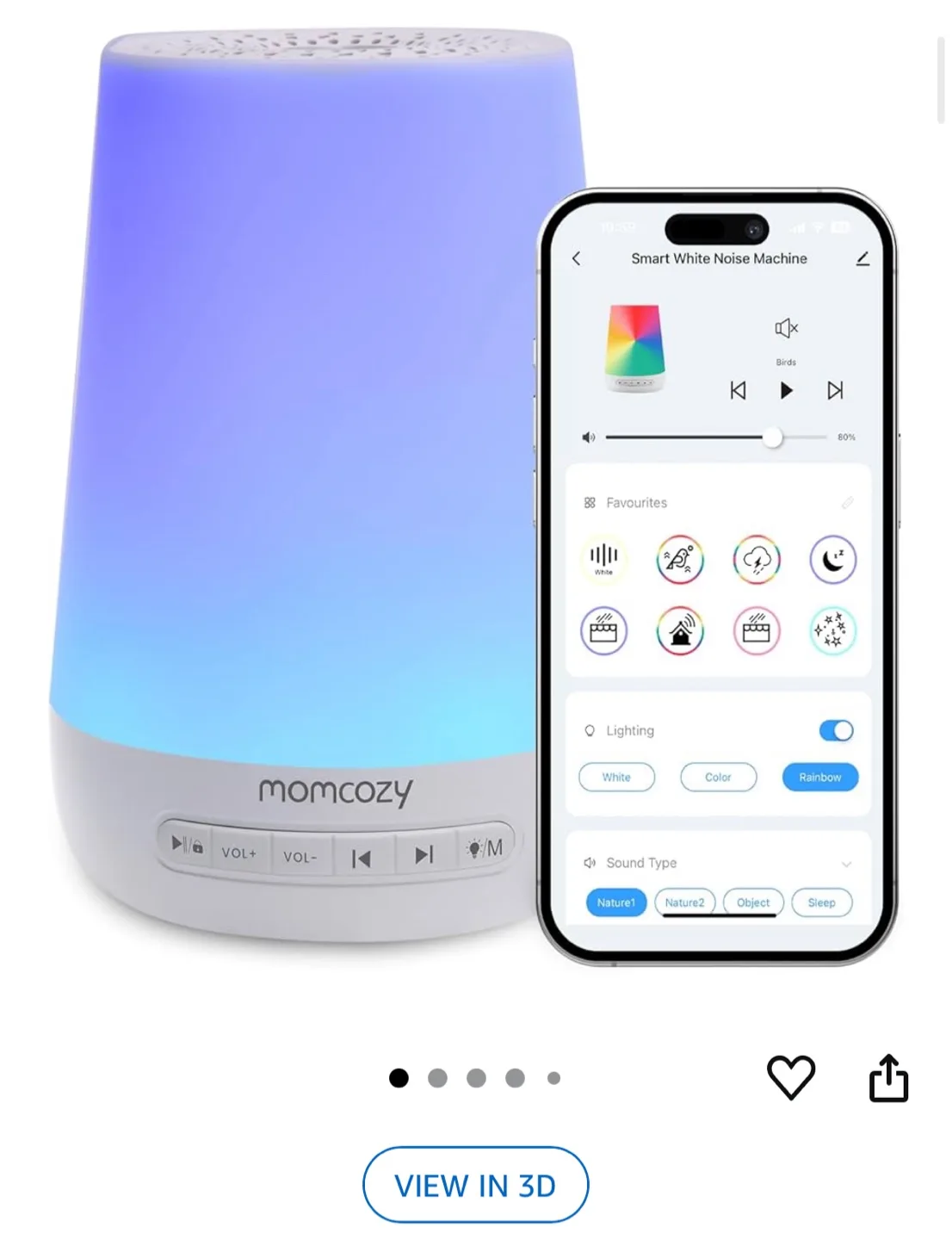 Momcozy MCWDB03 Smart White Noise Machine thumbnail
