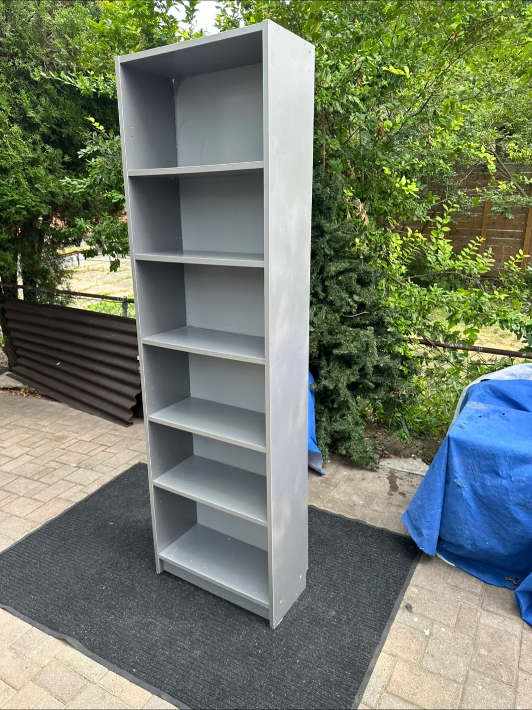 Tall Grey Bookcase thumbnail