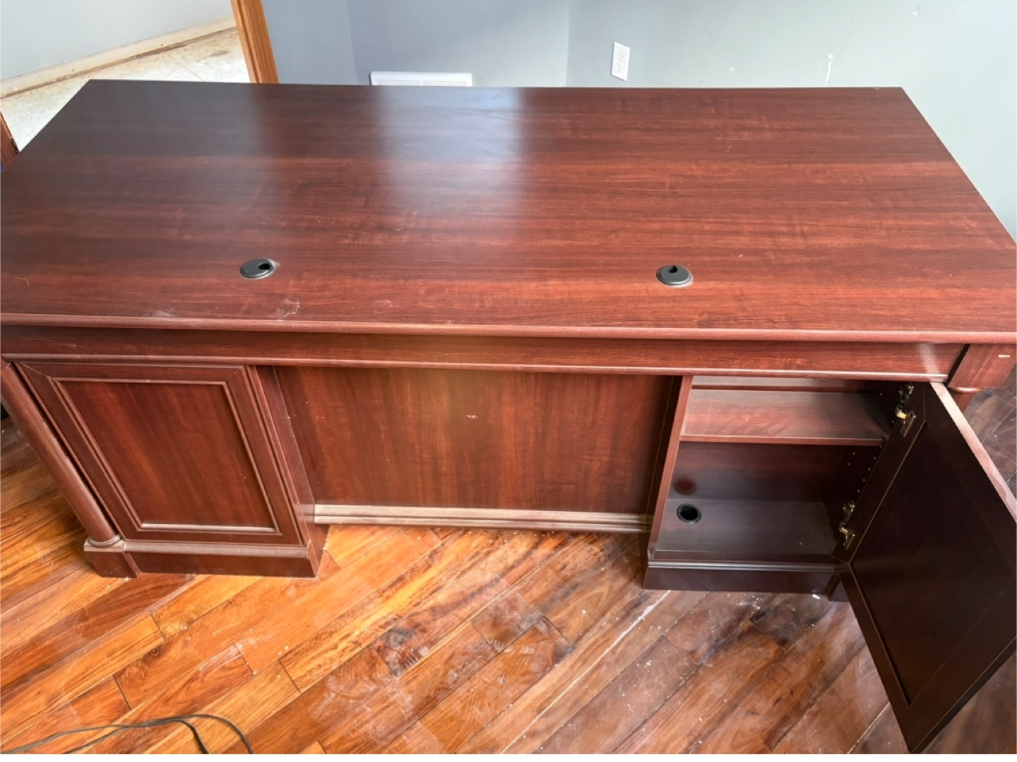 Wooden Desk with Drawers - photo 5
