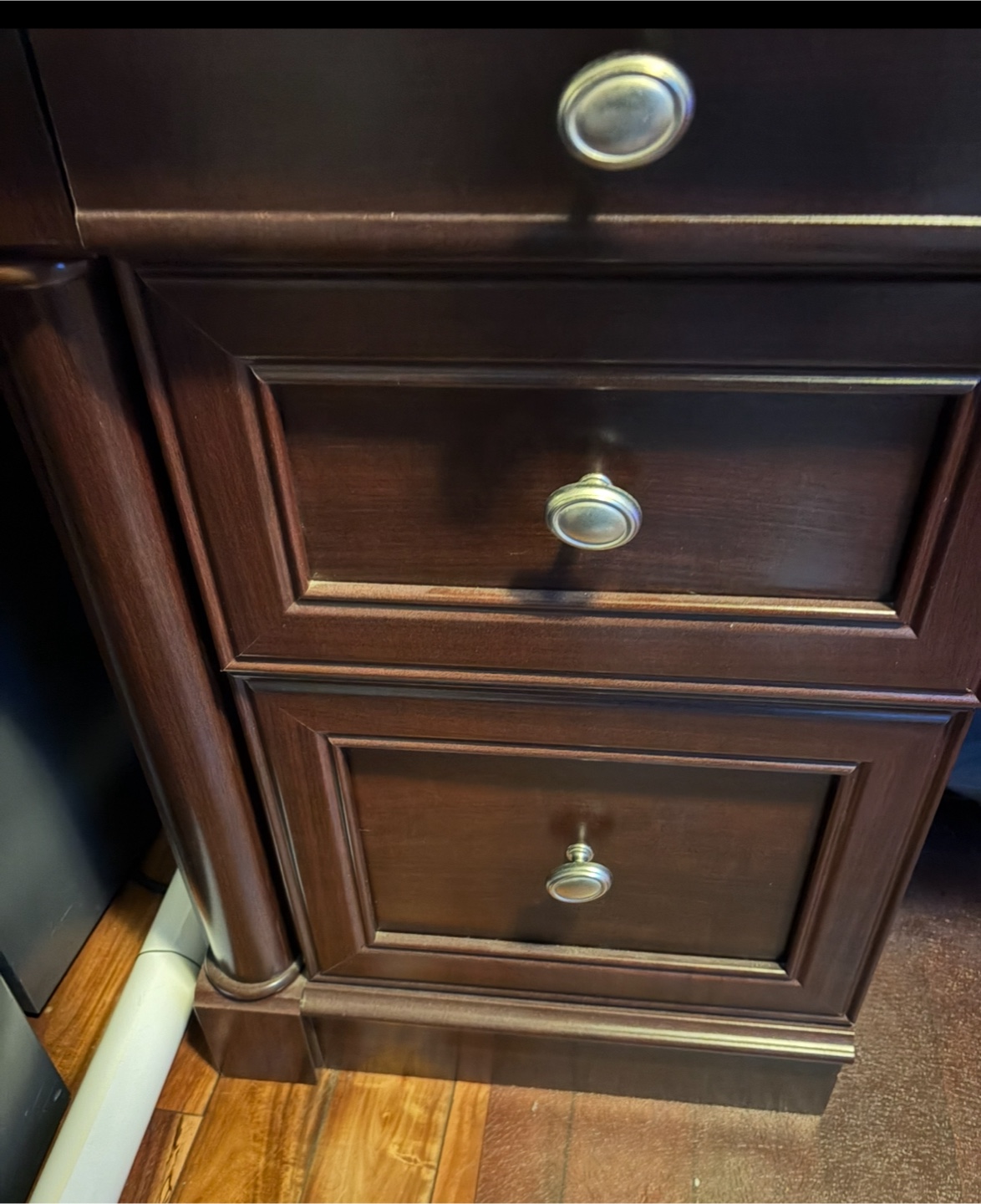 Wooden Desk with Drawers - photo 4
