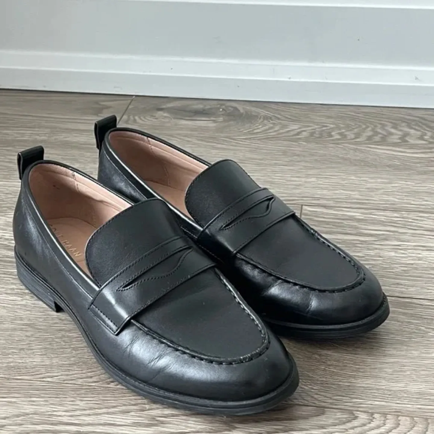 Cole Haan Black Leather Loafers - Size 9 - Women’s thumbnail