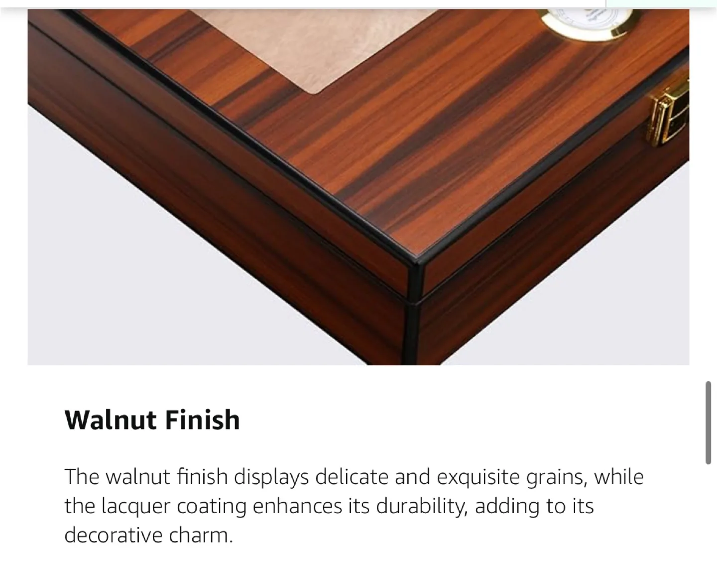 Bald Eagle / Cigar Humidor Box with Hygrometer image indicator(4)