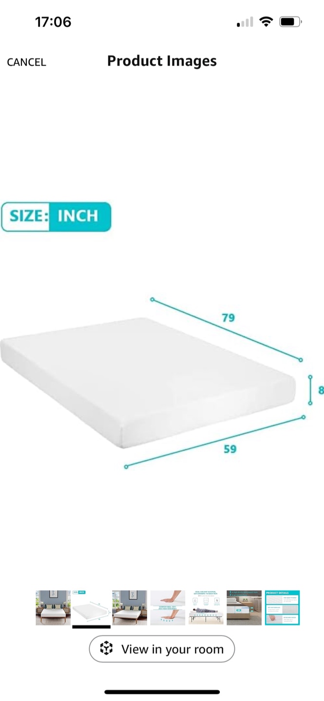 Queen Size Mattress - 8 inch