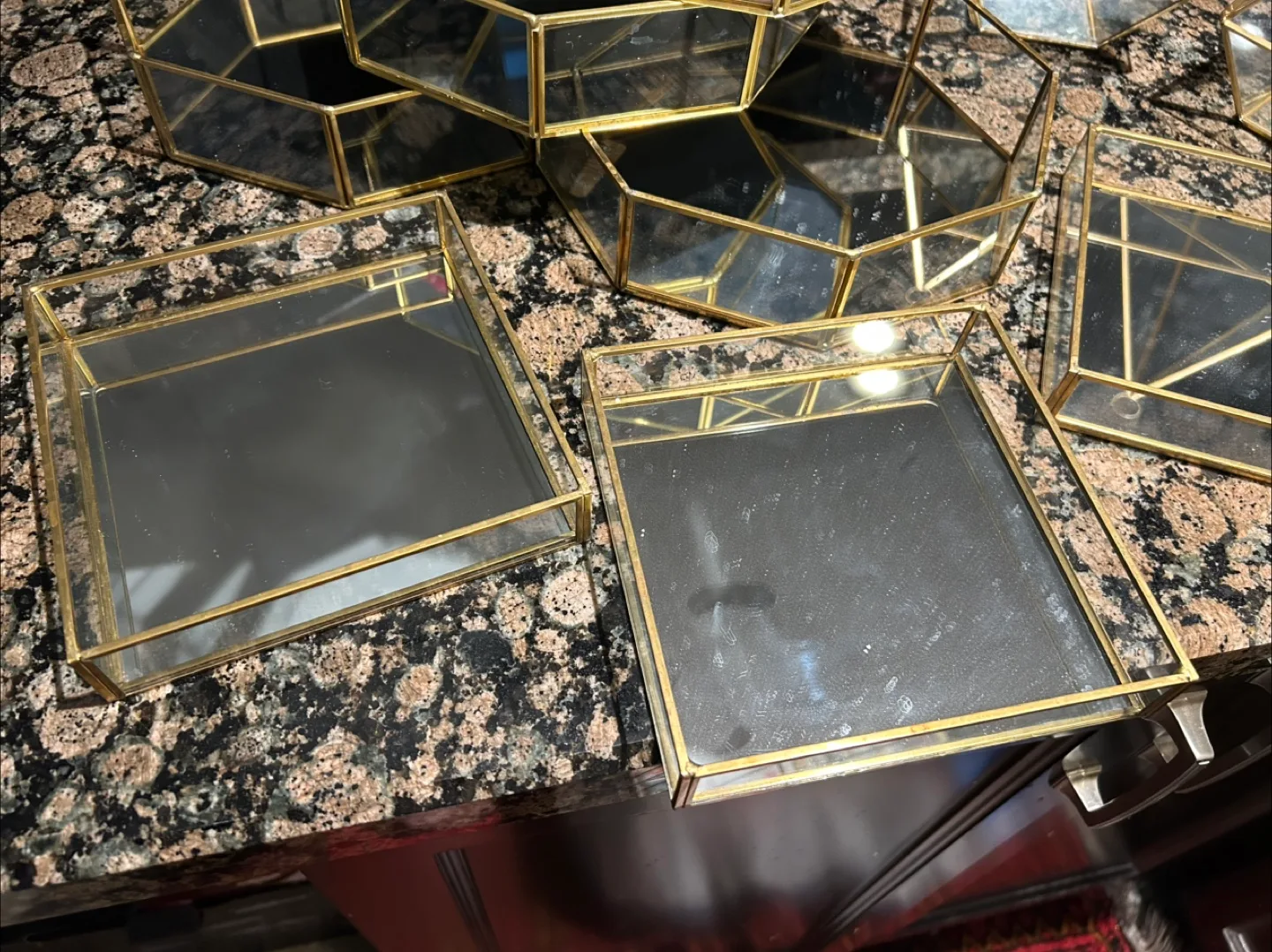 Geometric Glass Terrarium Set image indicator(3)