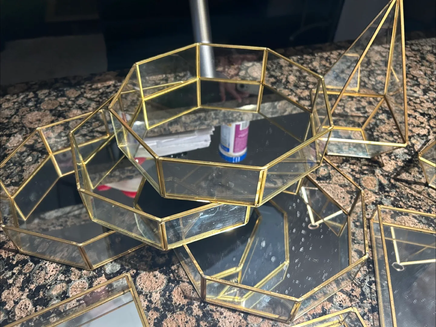 Geometric Glass Terrarium Set image indicator(4)