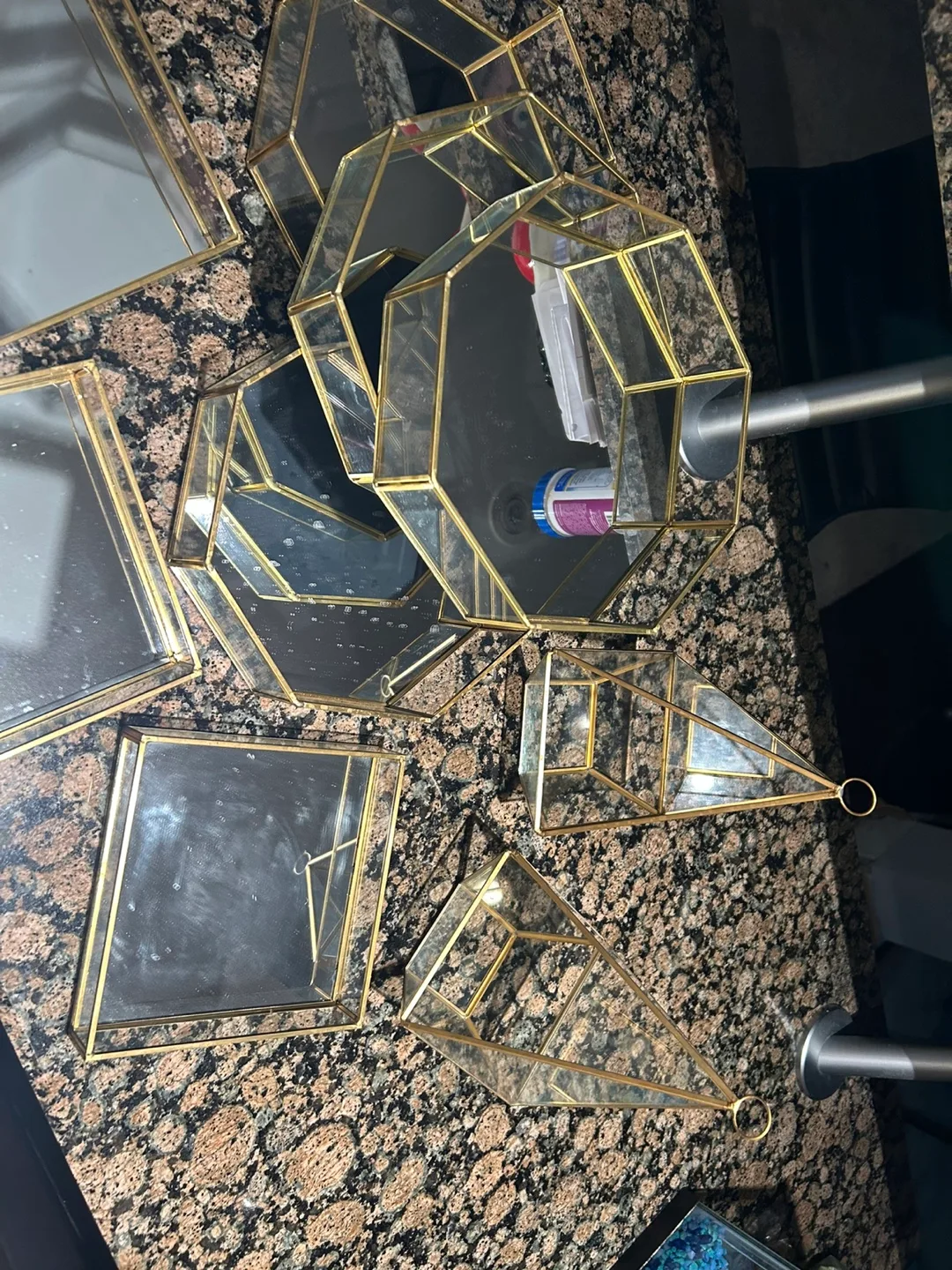 Geometric Glass Terrarium Set image indicator(2)