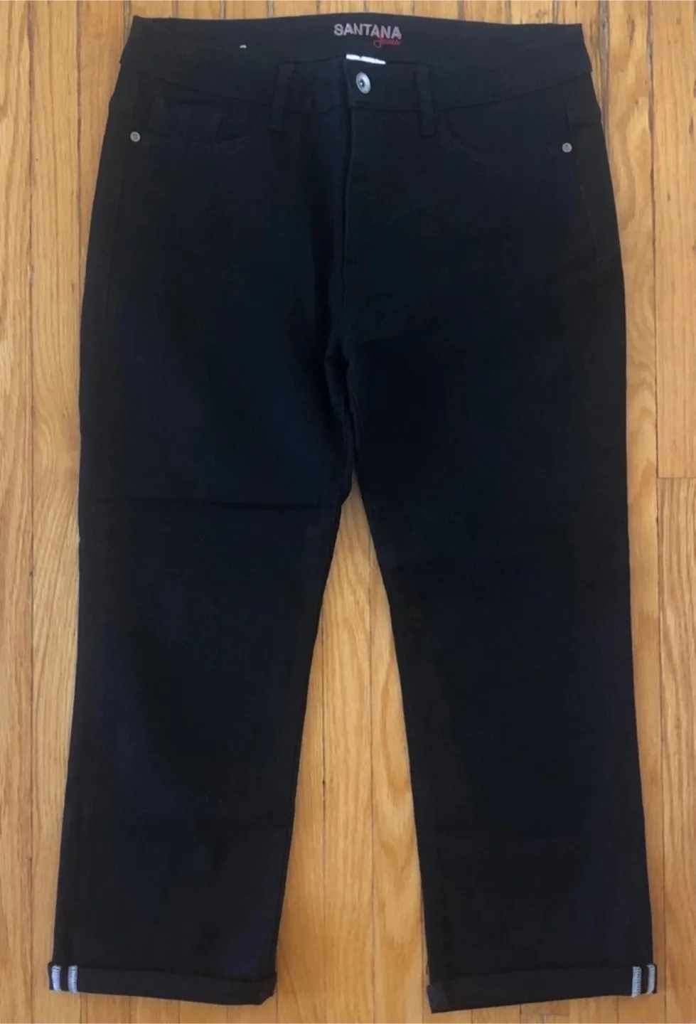 Santana Jeans Black Capri thumbnail