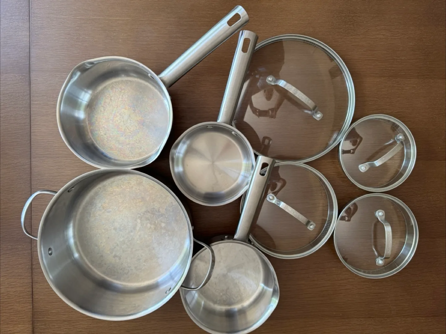 Cuisinart 10-Piece Stainless Steel Cookware – Like New! image indicator(3)