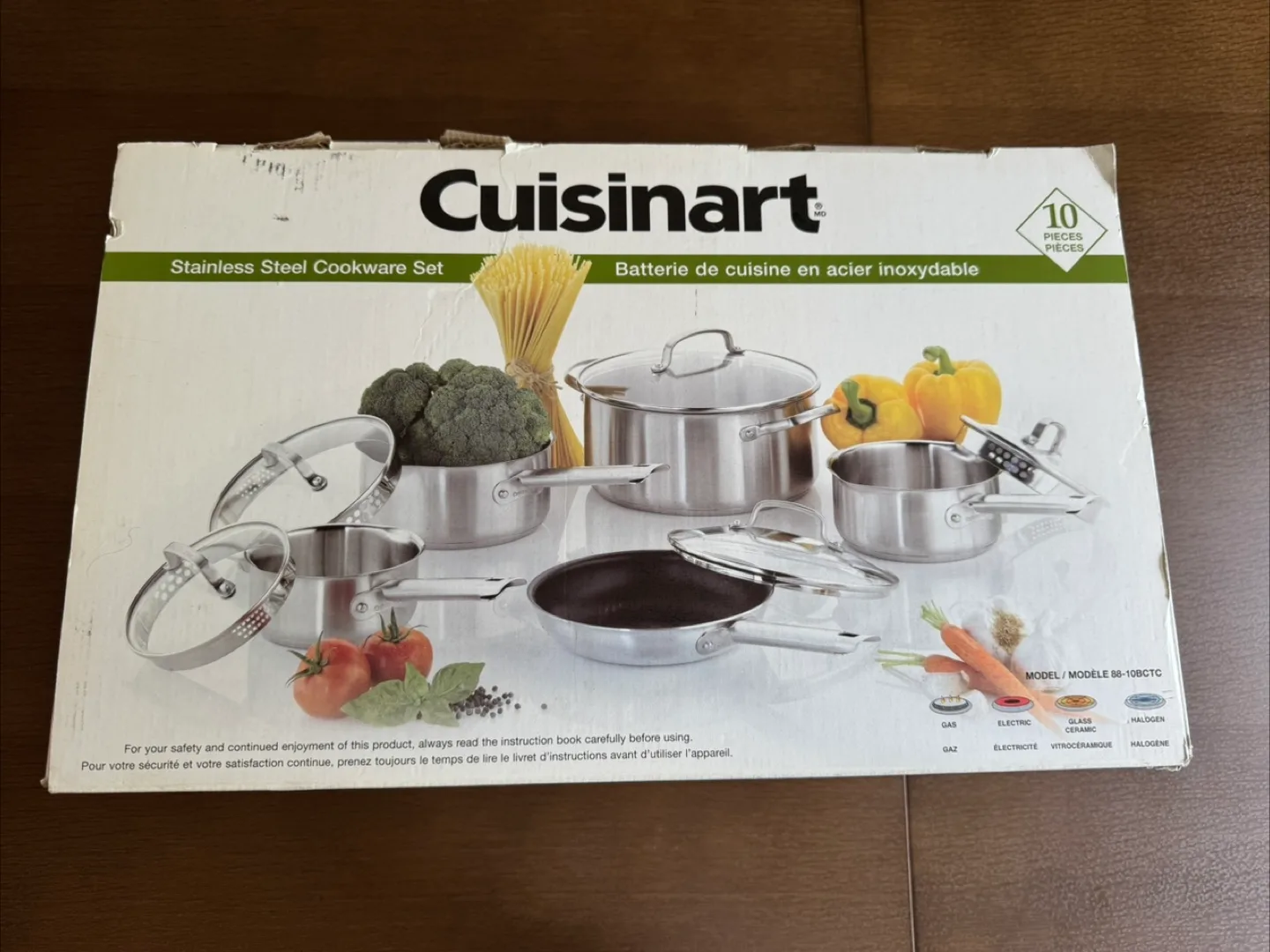 Cuisinart 10-Piece Stainless Steel Cookware – Like New! image indicator(7)