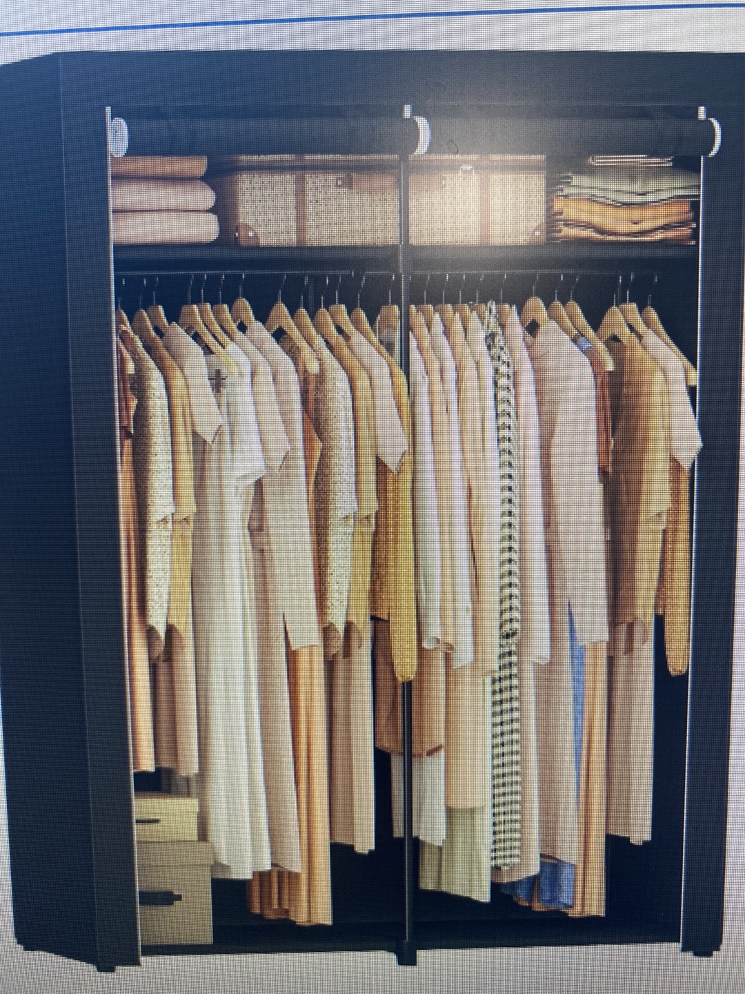 Portable Wardrobe Closet Organizer - photo 4