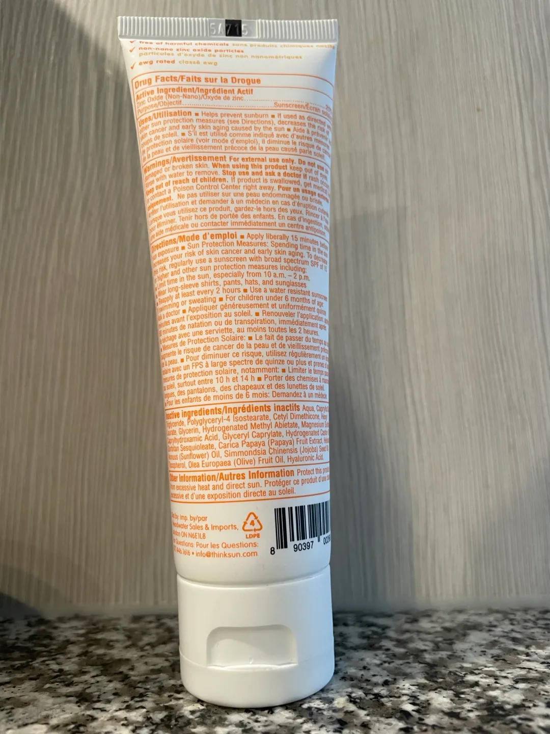 Thinkbaby SPF 50 Zinc Oxide Sunscreen image indicator(2)