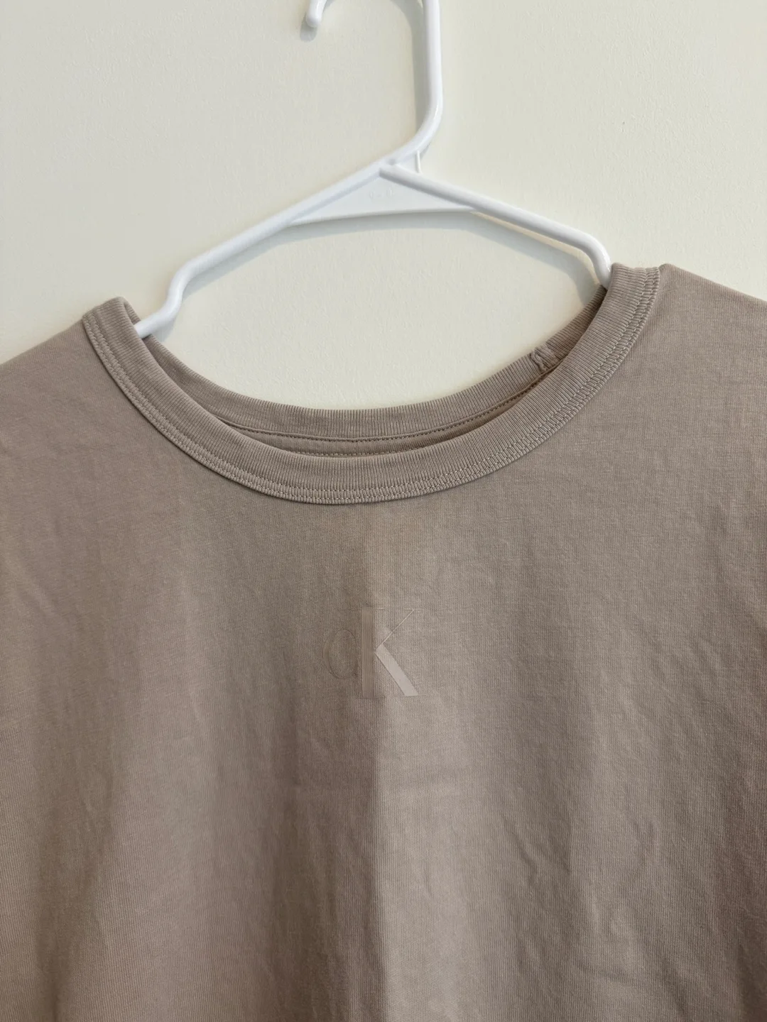 Calvin Klein Oversized Tee/T-Shirt Dress - Taupe 🧡 image indicator(3)