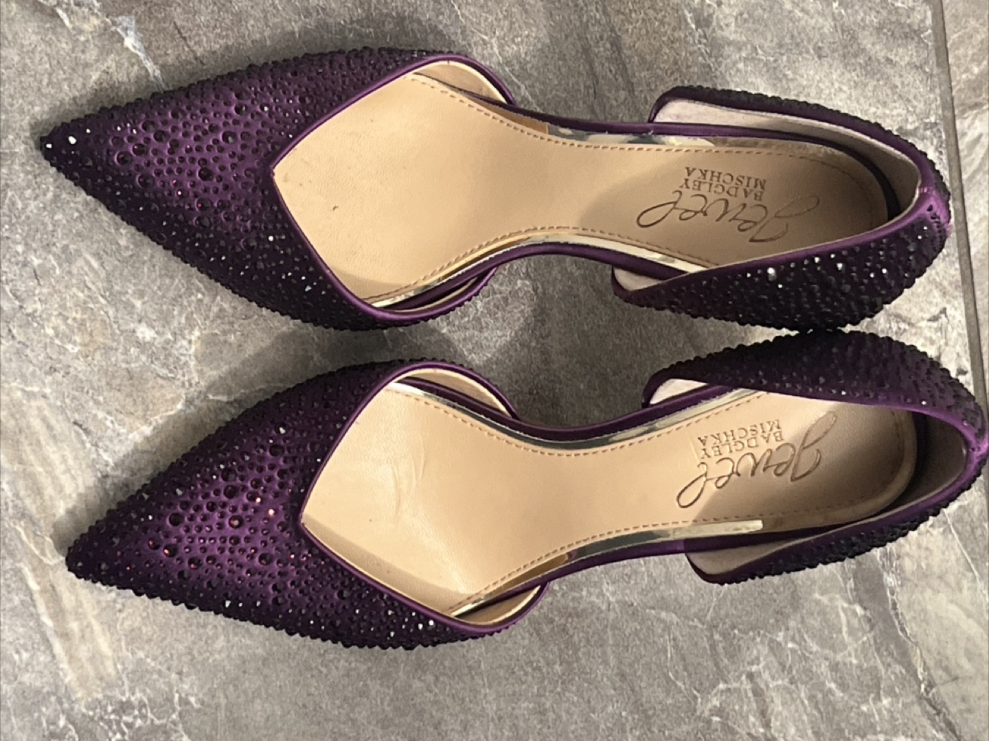 Jewel Badgley Mischka Purple Heels - photo 2