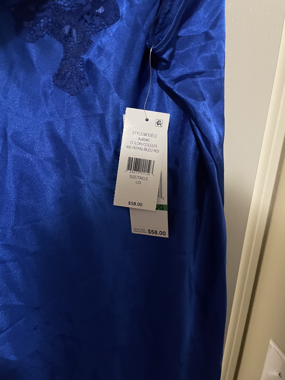 Jones New York Royal Blue Lingerie Set - Size L/G - photo 4